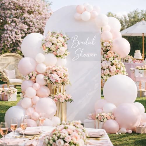 Spandex Wedding Arch Stand Cover - 4FT Round Top Elastic Backdrop Cover for Bridal Shower, Birthday, Baby Shower, alternate