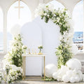 Spandex Wedding Arch Stand Cover, 6FT+7.2FT (Set of 2), Round Top Elastic Backdrop Cover for Bridal Shower