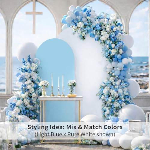 Spandex Wedding Arch Stand Cover - 6FT Round Top Elastic Backdrop Cover for Bridal Shower, Birthday, Baby Shower, alternate