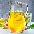 Sparkly - Plastic Pitcher (64 oz, 2 Quart), Clear Water Pitcher with Lid, Fridge Jug, BPA-Free, Shatter-Proof, alternate view