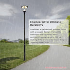 Split Street Light Pole with Ground Cage Outdoor, 16ft 114+76mm, alternate view 5