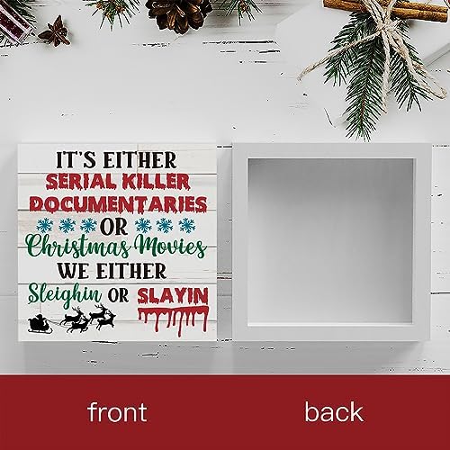 Spooky Horror Christmas Decor Funny Christmas Office Home Desk Shelf Decor, Primitive Christmas Decor, Christmas, alternate