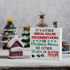 Spooky Horror Christmas Decor Funny Christmas Office Home Desk Shelf Decor, Primitive Christmas Decor, Christmas, alternate