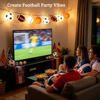 Sport Ball String Lights, 10FT 20LED Sport Fan Fairy Lights Decorations, alternate view 2