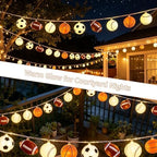 Sport Ball String Lights, 10FT 20LED Sport Fan Fairy Lights Decorations, alternate view 7