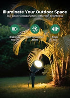 Spotlights Outdoor, 120V Plug-in Christmas Spot Light, 5000K LED Landscape Lighting with 5 Color Lenses (Red, alternate view