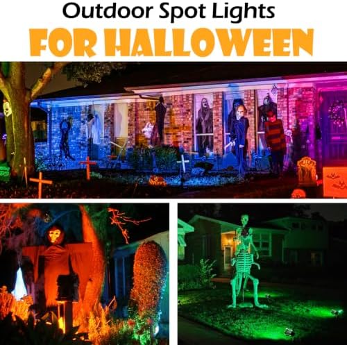 Spotlights Outdoor,120V Timer Remote Control,4 Pack, alternate view 2