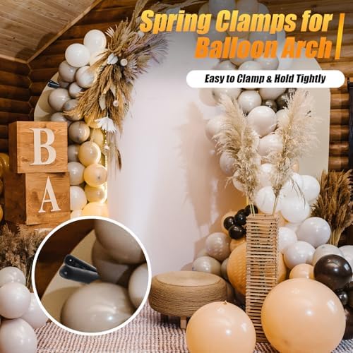 Spring Clamps, 3.5 Inch Plastic Clips, Heavy Duty, Black, 10 Pcs in Black, alternate view 3