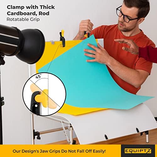 Spring Clamps 4 inch - 10 Pack Plastic Clamps for Tarps, Backdrop, Balloon Arches & Pool Cover with 2 inch Max, alternate