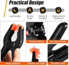 Spring Clamps, 6 Inch Plastic Clips, Heavy Duty, Black, 10 Pcs in Black, alternate view 4