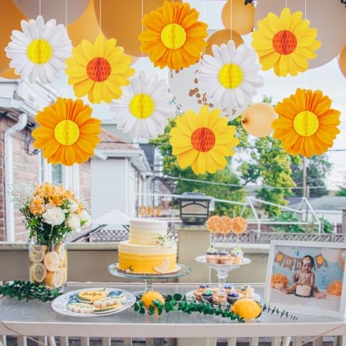 Spring Party Decorations Flower Party Decorations Pack of 9, alternate view 2
