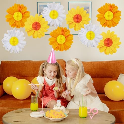 Spring Party Decorations Flower Party Decorations Pack of 9, alternate view 5