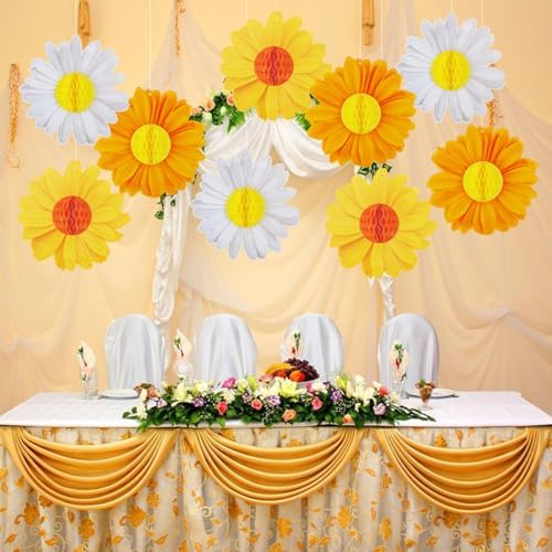 Spring Party Decorations Flower Party Decorations Pack of 9, alternate view 7