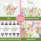 Spring Party Decorations - Spring Decorations for Home - 2 Pack Disposable Plastic Tablecloth | Floral, alternate view 5
