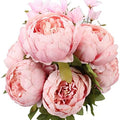Springs Flowers Artificial Silk Peony Bouquets Wedding Home Decoration, Pack of 1 (Spring Light Pink) in Spring