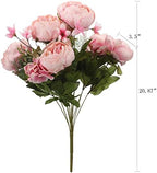 Springs Flowers Artificial Silk Peony Bouquets Wedding Home Decoration, Pack of 1 (Spring Light Pink) in Spring, alternate