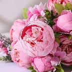 Springs Flowers Artificial Silk Peony Bouquets Wedding Home Decoration, Pack of 1 (Spring Light Pink) in Spring, alternate