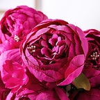 Springs Flowers Artificial Silk Peony Bouquets Wedding Home Decoration, Pack of 1 (Spring Hot Pink) in Spring, alternate view
