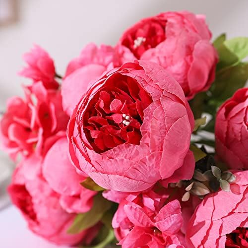 Springs Flowers Artificial Silk Peony Bouquets Wedding Home Decoration, Pack of 1 (Spring Pink) in Spring Pink, alternate