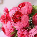 Springs Flowers Artificial Silk Peony Bouquets Wedding Home Decoration, Pack of 1 (Spring Pink) in Spring Pink, alternate