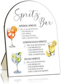 Spritz Bar Sign Sign, Spritz Bar Sign for Wedding Party, Cocktail Signs for Bride Shower, Cocktail Recipe Card