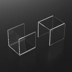 Square Acrylic Display Risers 3pcs, Clear Showcase Shelves for Collectibles, Funko Pop Figures, Perfumes, alternate view 5