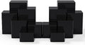 Square Acrylic Risers Display Stands, Black, 12 Pcs in Black