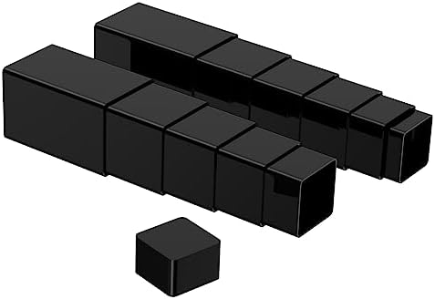 Square Acrylic Risers Display Stands, Black, 12 Pcs in Black, alternate view 3