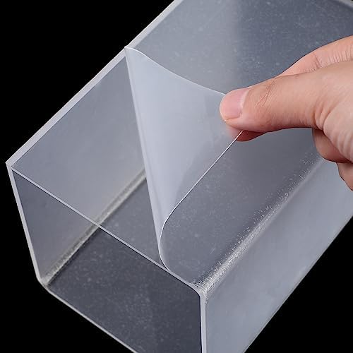 Square Acrylic Risers Display Stands, Clear, 12 in Clear, alternate view 4