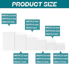 Square Acrylic Risers Display Stands, White, 12 Pcs in White, alternate view 2