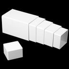 Square Acrylic Risers Display Stands, White, 12 Pcs in White, alternate view 3