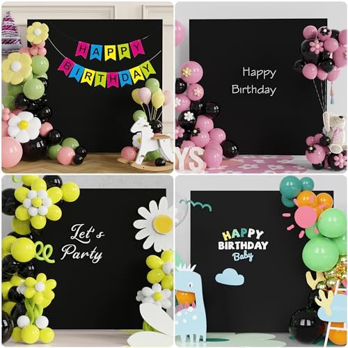 Square Backdrop Cover Black Square Wedding Arch Cover, 6.6x6.6FT in 6.6 x 6.6 FT in Black, alternate view 4