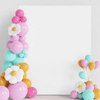 Square Backdrop Cover White Square Wedding Arch Cover, 6.6x5.2FT in 6.6x5.2FT