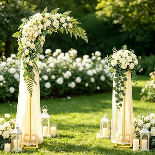 Square Balloon Arch Stand 6.6FT Metal Party Backdrop Frame 2-in-1 Wedding Arch for Birthday Baby Shower Decor in, alternate