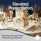 Square Cake Drum Board, 1/2 Inch Thick, 8x8 Inch, 5 Pack in 8" x 8" in White, alternate view 4