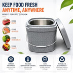 Square EPP Insulated Soup Container Commercial Food Warmer for Hot or Cold Food, Hot Box for Catering, with, alternate view 3
