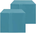 Square Fitted Card Table Covers 2 Pcs 34X34 Inch Teal in 34 Square| 2 Pack in Teal