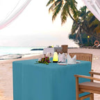 Square Fitted Card Table Covers 2 Pcs 34X34 Inch Teal in 34 Square| 2 Pack in Teal, alternate view 3
