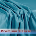 Square Fitted Card Table Covers 2 Pcs 34X34 Inch Teal in 34 Square| 2 Pack in Teal, alternate view 5