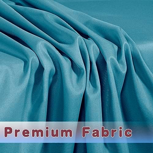 Square Fitted Card Table Covers 2 Pcs 34X34 Inch Teal in 34 Square| 2 Pack in Teal, alternate view 5