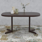 Square Round Extendable Table for 4 Person and 6 Person - Walnut