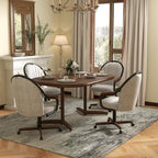 Square Round Extendable Table for 4 Person and 6 Person - Walnut, alternate view 3