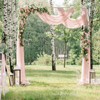 Square Wedding Arch Backdrop Stand Gold Metal Arch 7.2FT x 6FT, alternate view 2