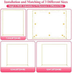 Square Wedding Arch Backdrop Stand Gold Metal Arch 7.2FT x 6FT, alternate view 3
