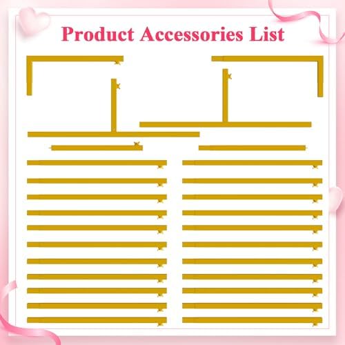 Square Wedding Arch Backdrop Stand Gold Metal Arch 8FT x 8FT in Gold, alternate view 5