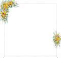 Square Wedding Arch Backdrop Stand White Metal Arch 8FT x 8FT