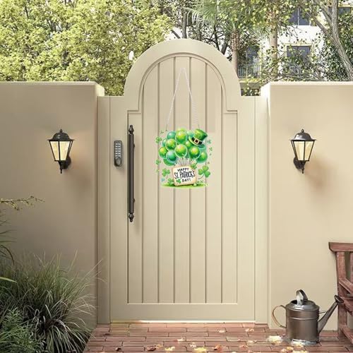 St. Patrick's Day Diamond Painting Double-Sided Hanging Ornament Set, DIY Irregular Shaped Rhinestone Window, alternate view