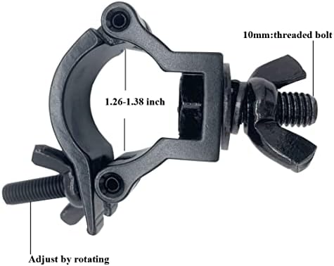 Stage Light Clamp Truss O Clamps Fit 1-1/4-1-3/8 inches Pipe Dia, alternate view 3