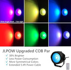 Stage Wash Light, Super Bright Mini COB Par Can Lights with DMX and Remote Control, Smooth RGB Color Mixing DJ, alternate