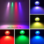 Stage Wash Light, Super Bright Mini COB Par Can Lights with DMX and Remote Control, Smooth RGB Color Mixing DJ, alternate